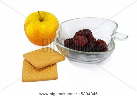 jälkiruoka evästeet blackberry ja apple