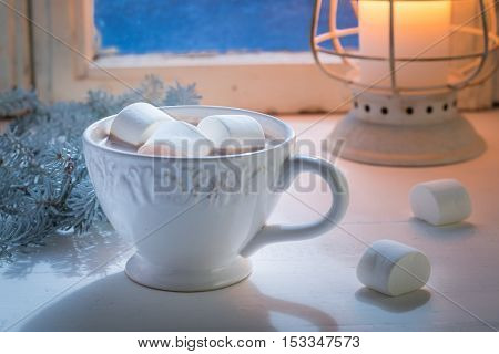 Enjoy Your Homemade Christmas Chocolate With Marshmallows