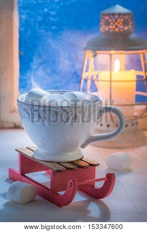 Enjoy Your Homemade Chocolate With Marshmallows For Christmas