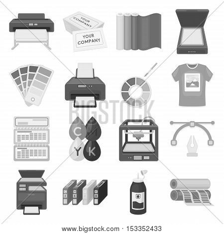 Typography set icons in monochrome style. Big collection of typography vector symbol stock