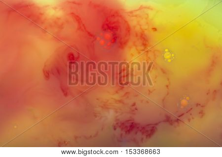 Colorful abstract space images with blended colors