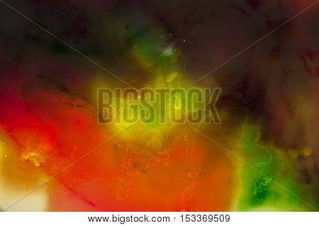 Colorful abstract space images with blended colors
