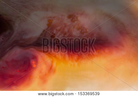 Colorful abstract space images with blended colors