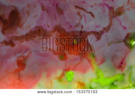 Colorful abstract space images with blended colors