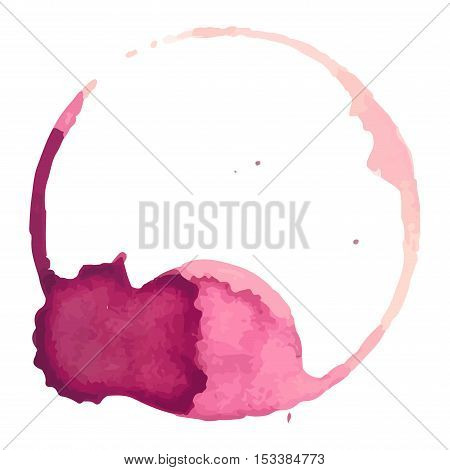 Wine staiin spots splashes cup vector isolated on white background. Wine spots splash vector.