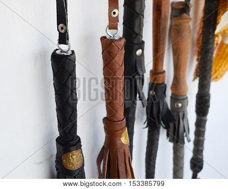 Cossack Whip Hanging On The Wall
