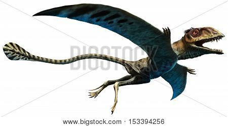 Peteinosaurus from the Triassic era 3D illustration