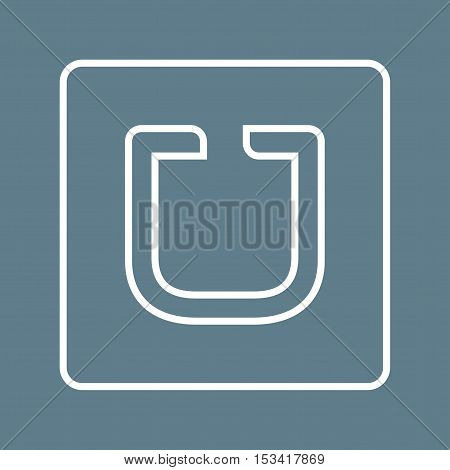 Uber, app, mobile icon vector image. Can also be used for social media logos. Suitable for mobile apps, web apps and print media.