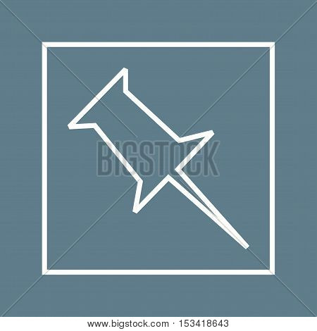 Pinboard, design, media icon vector image. Can also be used for social media logos. Suitable for mobile apps, web apps and print media.