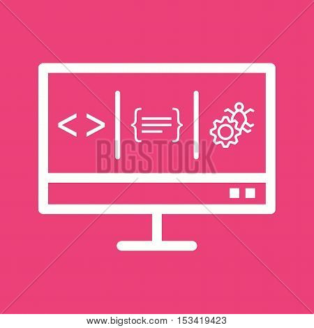 Dashboard, mainpage, desktop icon vector image. Can also be used for software development. Suitable for mobile apps, web apps and print media.