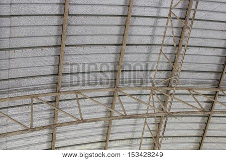 carpark metal roof structure steel industrial building indoor