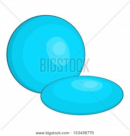 Contact lens icon. Cartoon illustration of contact lens vector icon for web design