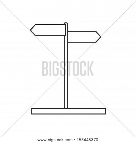 Destination road sign icon. travel trip vacation and tourism theme. Isolated design. Vector illustration