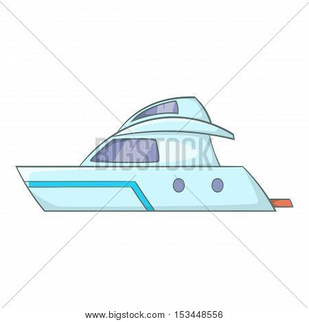 Planing powerboat icon. Cartoon illustration of planing powerboat vector icon for web