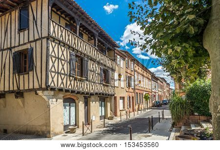 MURET,FRANCE - AUGUST 30,2016 - In the streets of Muret. Muret is a commune in the Haute-Garonne department.