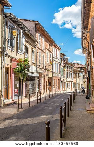 MURET,FRANCE - AUGUST 30,2016 - In the streets of Muret. Muret is a commune in the Haute-Garonne department.
