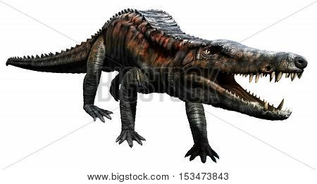 Uberabasuchus from the Cretaceous era 3D illustration