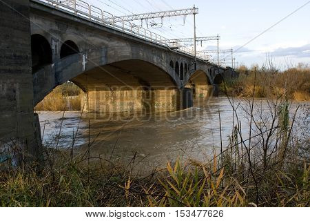 Cecina, Livorno, Tuscany - Flooded River
