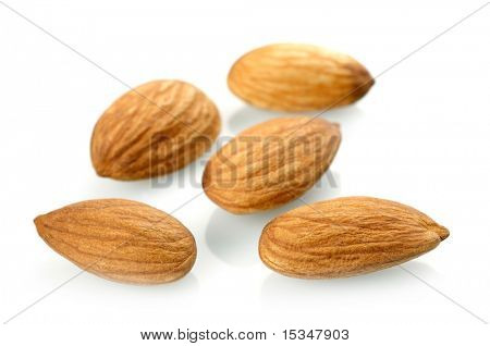Mandorle isolate on white background