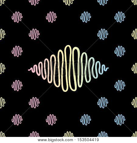 Hand drawn abstract seamless pattern. Colorful modern vector background.
