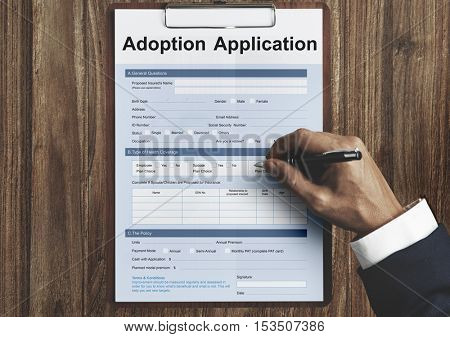Adoption Application Family Guardianship Support Concept