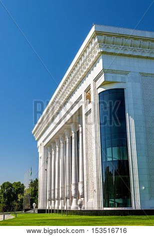 The Palace of International Forums 'Uzbekistan' on Amir Temur Square in Tashkent