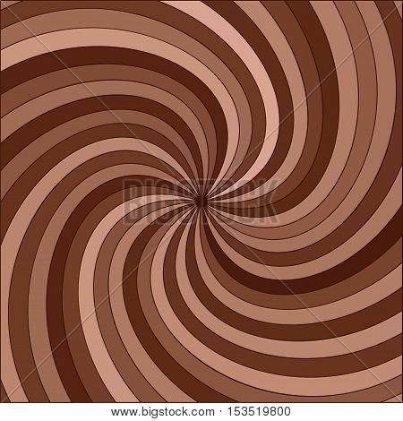 vector abstract background of dark and milk chocolate swirl