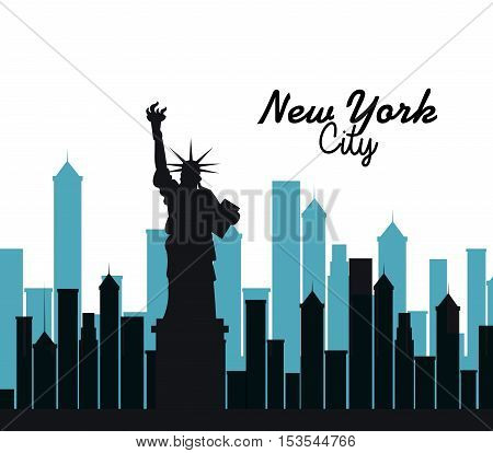 new york city cityscape vector illustration design