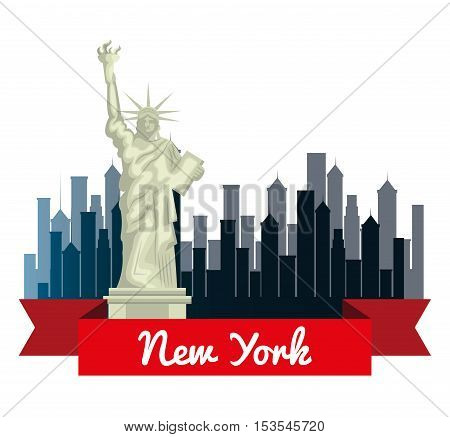 new york city cityscape vector illustration design