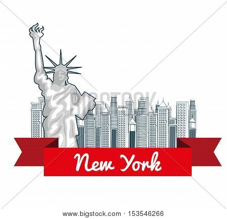 new york city cityscape vector illustration design
