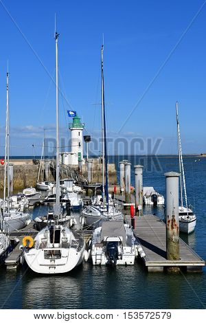 La Flotte France - september 25 2016 : boats in the picturesque port