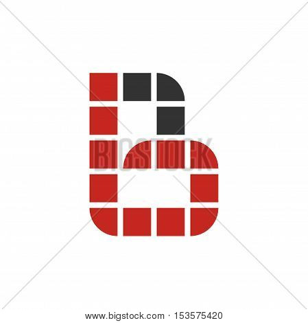 b letter initial logo design, letter logo design