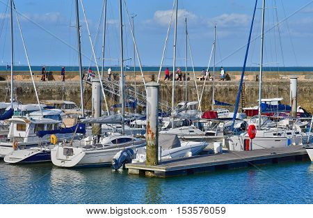 La Flotte France - september 25 2016 : boats in the picturesque port