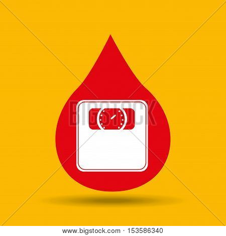 symbol healthcare weight scale icon vector illustration eps 10