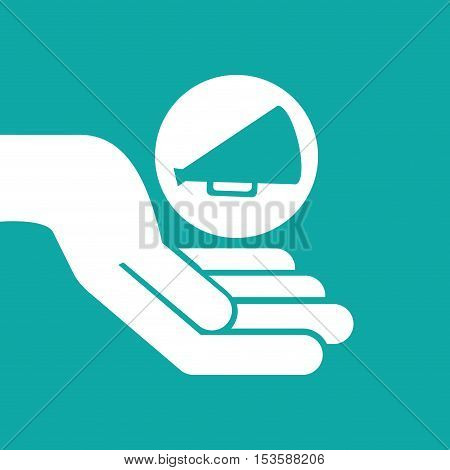 clapper movie and megaphone retro graphic vector illustration eps 10