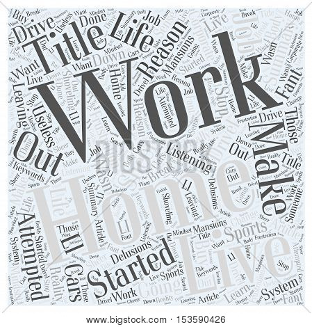Why Work From Home word cloud concept