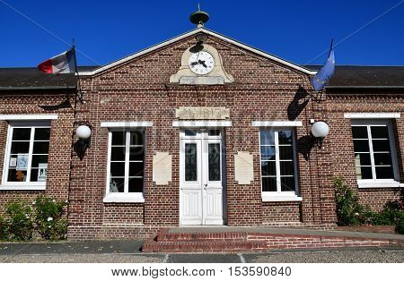 Radepont France - october 4 2016 : the city hall