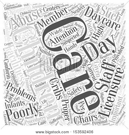 Why Is Day Care Licensure Important word cloud concept