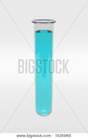 Enkelt blå Testtube_Bigstockphoto