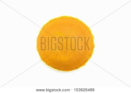 Dorayaki japanese snack dorayaki is a japanese bread japanese pancakes on white background.