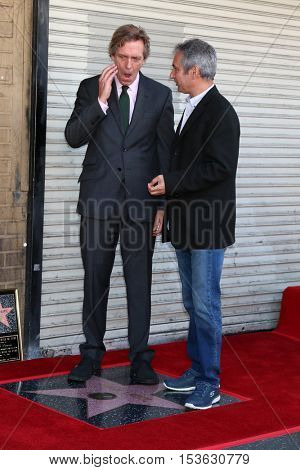 LOS ANGELES - OCT 25:  Hugh Laurie, David Shore at the Hugh LaurieHollywood Walk of Fame Star Ceremony at the Hollywood Blvd. on October 25, 2016 in Los Angeles, CA