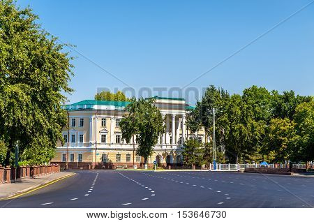 Buildings in the centre of Tashkent, the capital of Uzbekistan