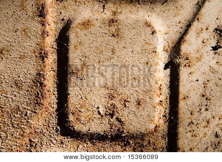 Alte rostige Metall Oberfläche der Kanister. Textur oder Hintergrund.