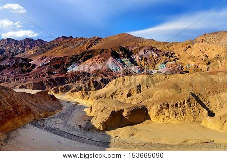 Stunning View Of Famous Artist's Palette In Death Valley National Park