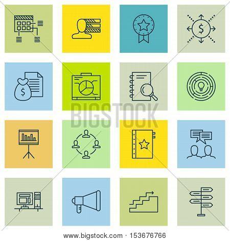 Set Of Project Management Icons On Schedule, Warranty And Computer Topics. Editable Vector Illustrat