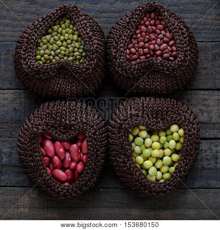 Collection Of Bean, Fiber Food Make Heart Health