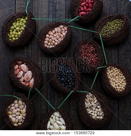 Collection Of Bean, Fiber Food Make Heart Health