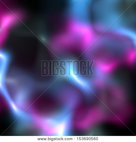 Abstract glowy soft blue and pink on dark background universal image