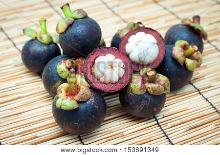 Mangosteen Queen of Thai fruit - sweet fruit