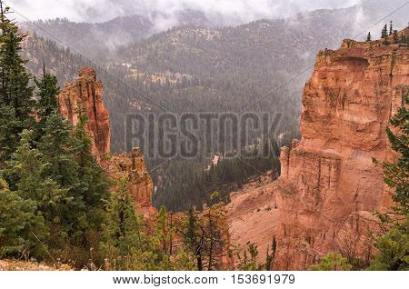 A stunning view of Brice canyon National park utah.